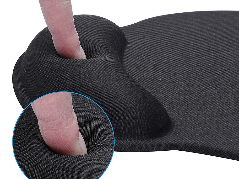 Fusion Accessories Ergonomiška gelinė pelės kilimėlis su riešo atrama