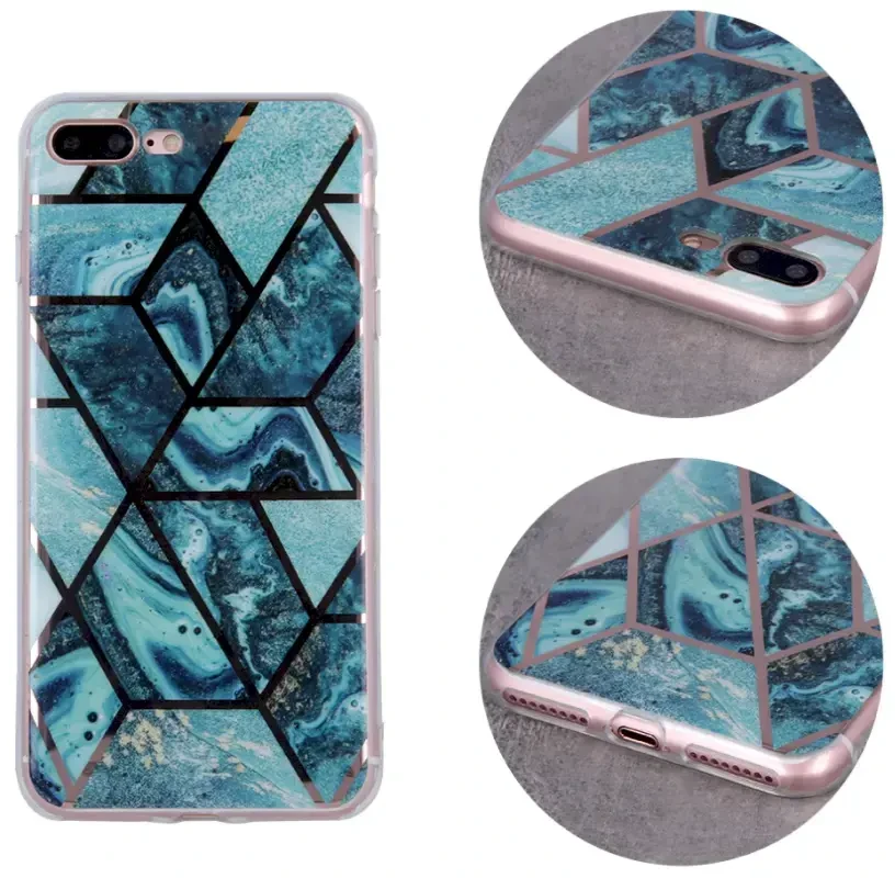 Dėklas Fusion Accessories „Geometric Marble Case iPhone 12 Pro Max“ Žalias