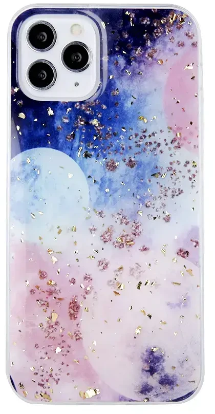 „Fusion Accessories“ „Fusion“ auksinis, glamūrinis telefono dėklas, skirtas „Samsung Galaxy A15 4G“ (A155) | „A15 5G“ (A156), daugiaspalvis (galaktiškas)