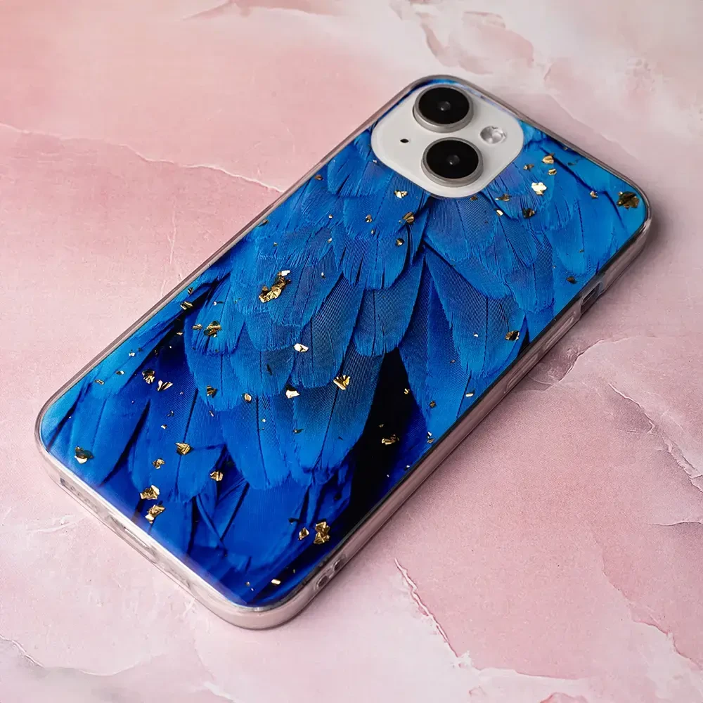 „Fusion Accessories“ „Fusion Gold Glam“ telefono dėklas, skirtas „Samsung Galaxy A54 5G“ (A546), daugiaspalvis (Mėlyna)