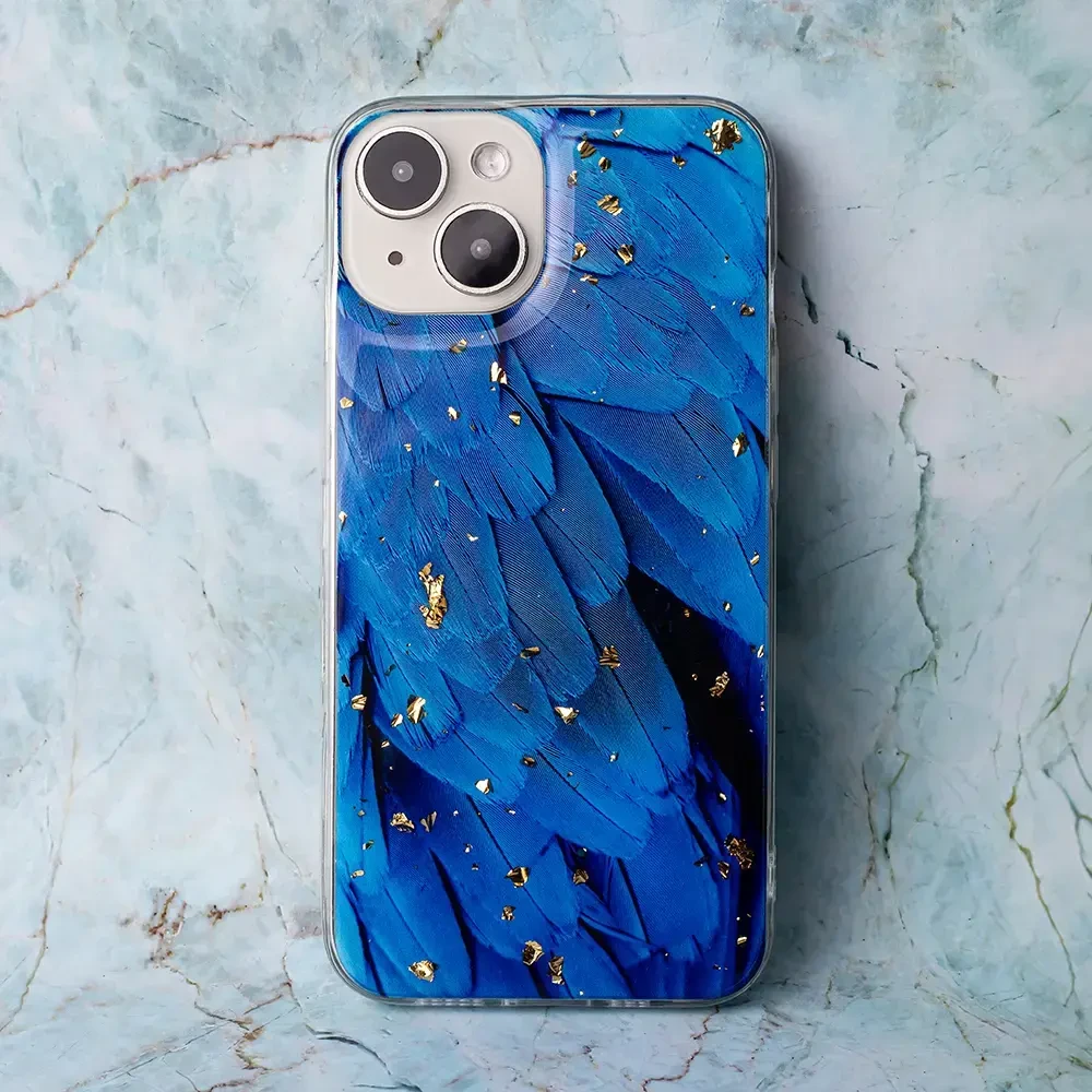„Fusion Accessories“ „Fusion Gold Glam“ telefono dėklas, skirtas „Samsung Galaxy A54 5G“ (A546), daugiaspalvis (Mėlyna)