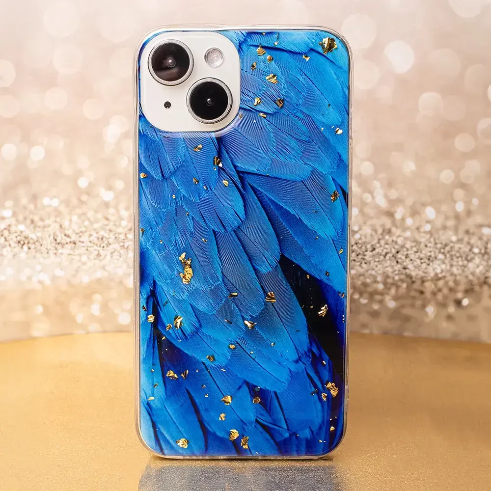 „Fusion Accessories“ „Fusion Gold Glam“ telefono dėklas, skirtas „Samsung Galaxy A54 5G“ (A546), daugiaspalvis (Mėlyna)