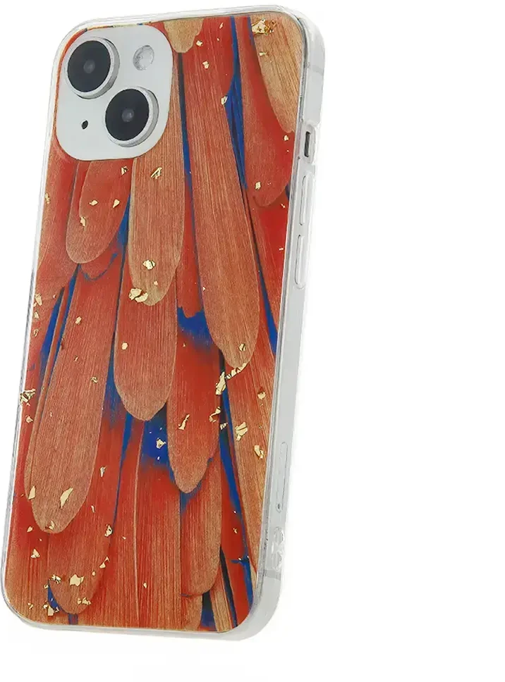 „Fusion Accessories“ „Fusion Gold Glam“ silikoninis telefono dėklas, skirtas „Samsung Galaxy S24 Ultra“ (S928), daugiaspalvis (oranžinis)