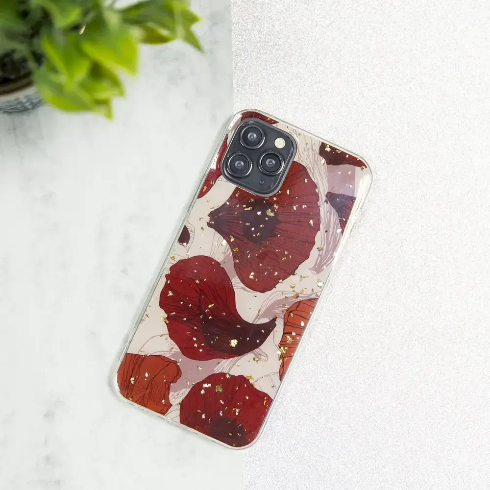 „Fusion Accessories Fusion“ auksinis „Glam Poppy“ silikoninis dėklas, skirtas „Samsung A325 Galaxy A32 4G“.