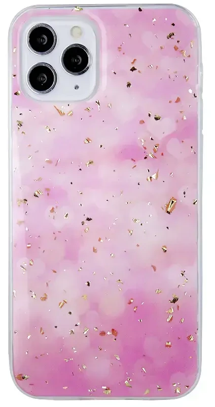 Fusion Accessories Fusion Gold Glam Rožinė silikoninis dėklas Apple iPhone 11