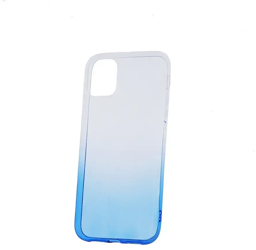 Dėklas Fusion Accessories Fusion Gradient phone case for Samsung Galaxy A12 (A125) | M12 (M127) transparent mėlynas