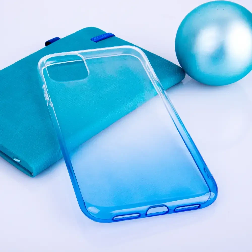 „Fusion Accessories“ „Gradient Back Case iPhone 13 Pro“ skaidrus dėklas - Mėlyna