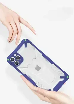„Fusion Accessories“ „Fusion“ hibridinis apsauginis telefono dėklas, skirtas „iPhone 13 Pro“ mėlynas
