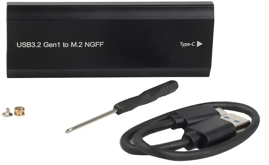 Fusion Accessories „Fusion M2“ į USB-C M-key SSD disko adapteris, juodas