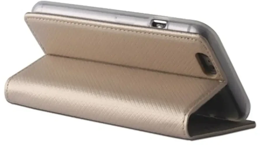 Dėklas Fusion Accessories book type phone case for Xiaomi 14T auksinis