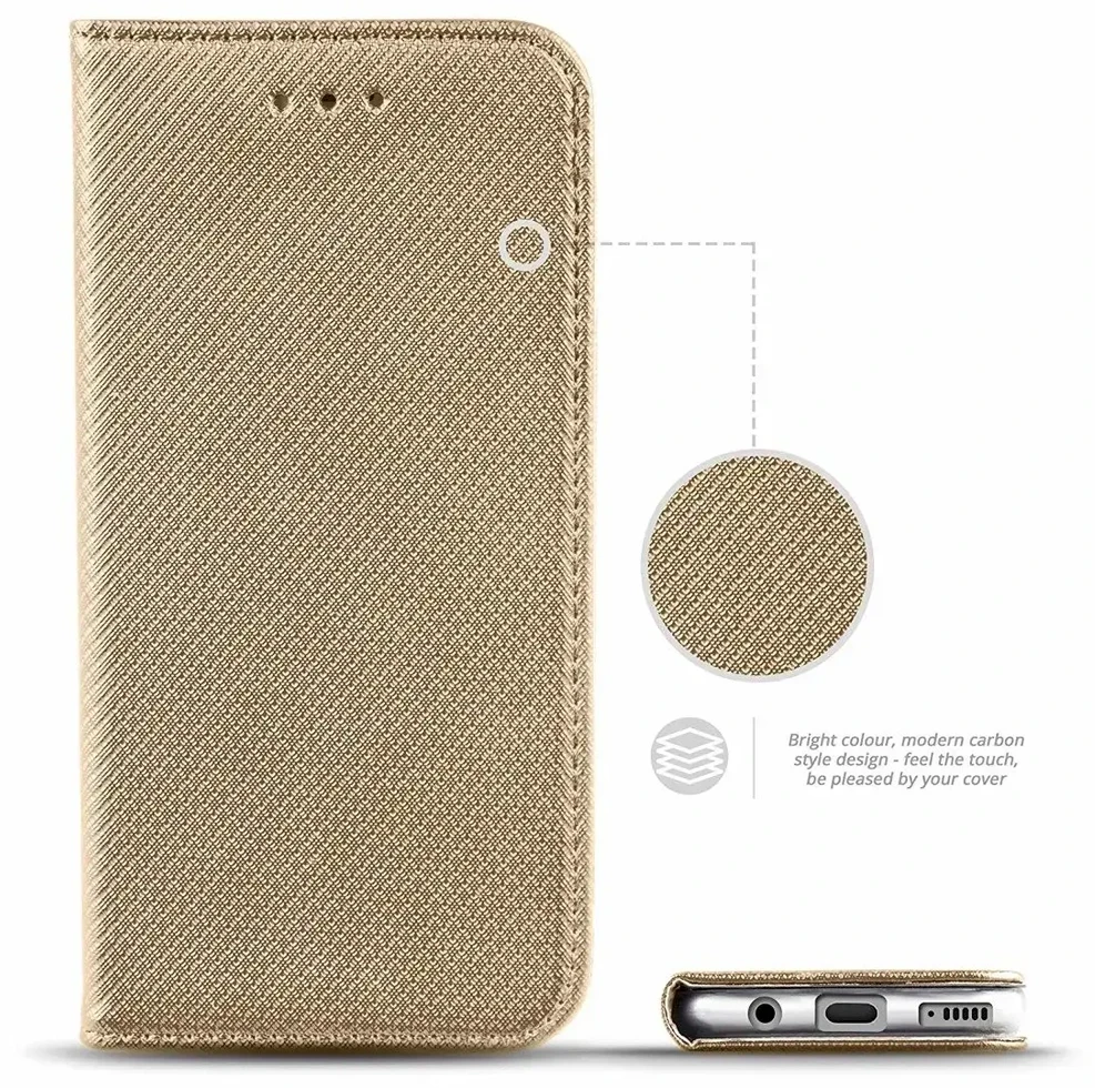 „Fusion Accessories“ magnetinis dėklas „Xiaomi Redmi Note 12 4G“, auksinis