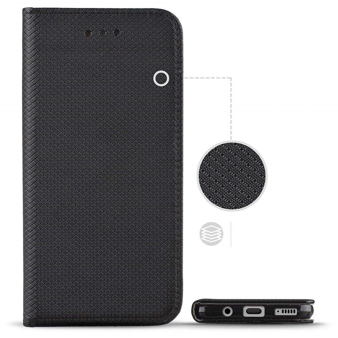 Fusion Accessories Fusion Magnet Book dėklas skirtas Huawei P Smart 2021 juodas