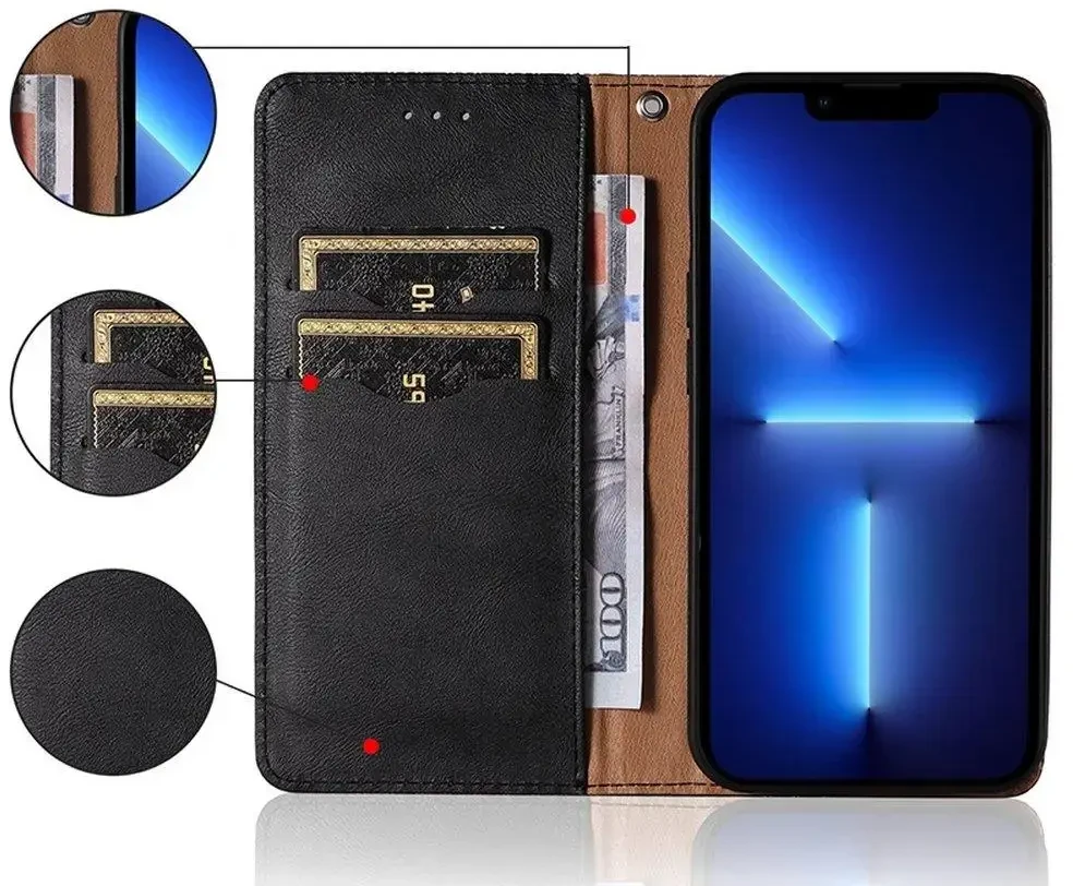 „Fusion Accessories“ „Fusion Magnet Strap“ telefono dėklas su dirželiu, skirtas „Samsung Galaxy A23 5G“ (A236), juodas