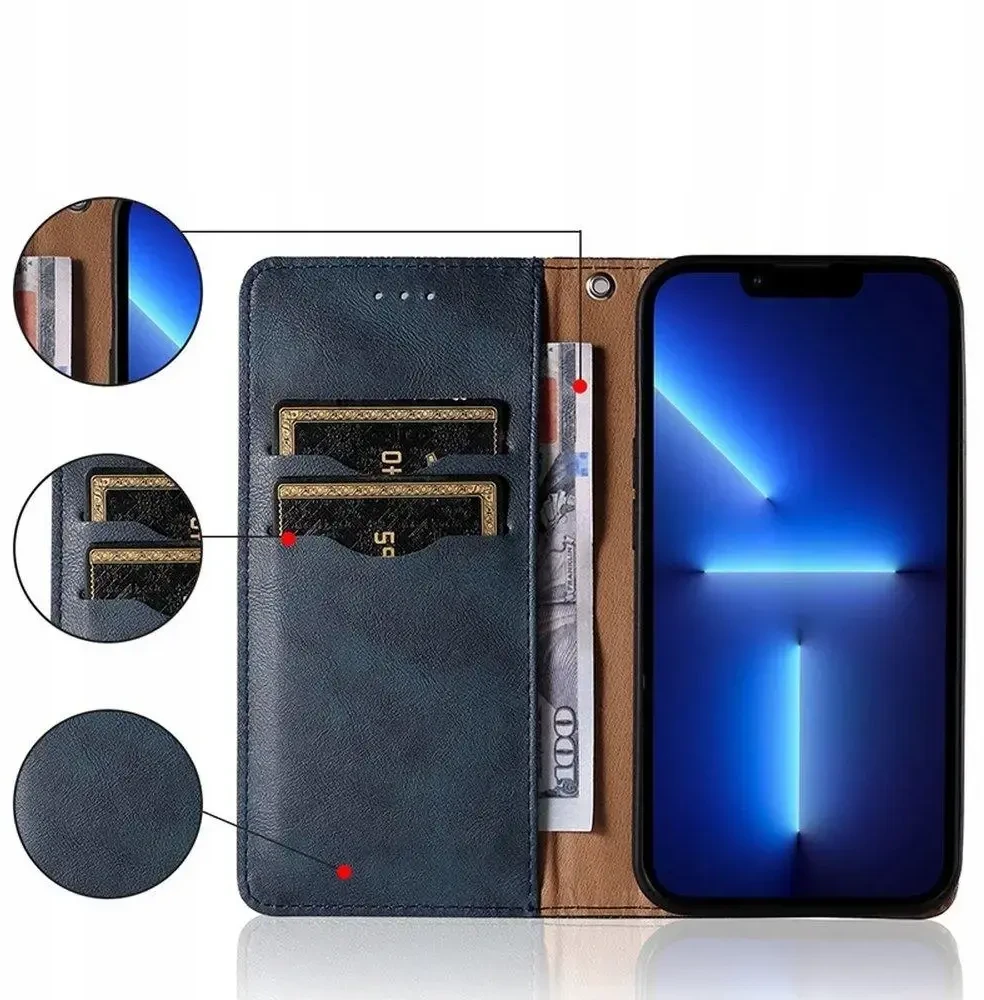 „Fusion Accessories“ „Fusion Magnet Strap“ telefono dėklas su dirželiu, skirtas „Samsung Galaxy A23 5G“ (A236) mėlynas