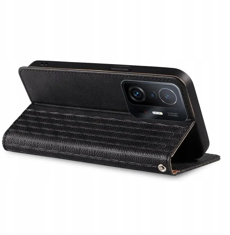 „Fusion Accessories“ „Fusion Magnet Strap“ telefono dėklas su dirželiu, skirtas „Samsung Galaxy A23 5G“ (A236), juodas