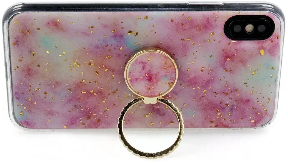 Dėklas Fusion Accessories "Marble Ring Back Case Apple iPhone 11 Pro" Rožinė