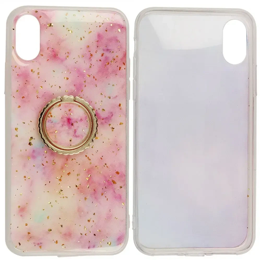 Dėklas Fusion Accessories "Marble Ring Back Case Apple iPhone 11 Pro" Rožinė