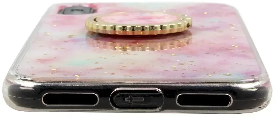 Dėklas Fusion Accessories "Marble Ring Back Case Apple iPhone 11 Pro" Rožinė