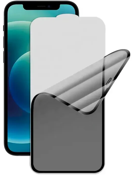 Fusion Accessories Fusion Matte Privacy Ceramic matinė plėvelė telefonui skirta Apple iPhone 14 Pro juodas