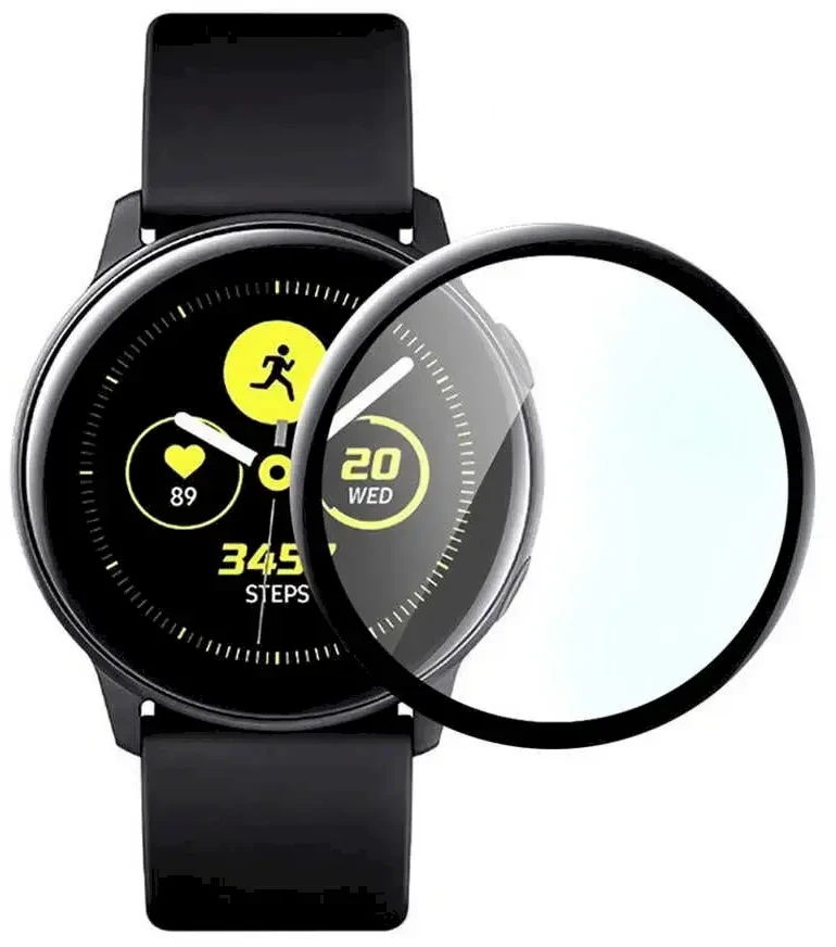Išmaniojo laikrodžio Samsung Galaxy Watch Active 2 apsauginis Fusion ekrano rėmelis, Juodos spalvos, 40mm