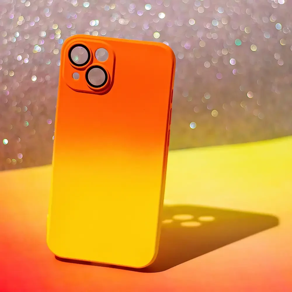 „Fusion Accessories“ „Fusion Neogradient 1“ silikoninis galinis dėklas, skirtas „Xiaomi Redmi 12C“ | „Redmi 11a“ oranžinis - geltonas