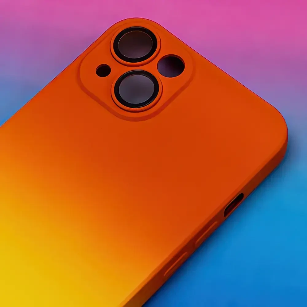 „Fusion Accessories“ „Fusion Neogradient 1“ silikoninis galinis dėklas, skirtas „Xiaomi Redmi 12C“ | „Redmi 11a“ oranžinis - geltonas