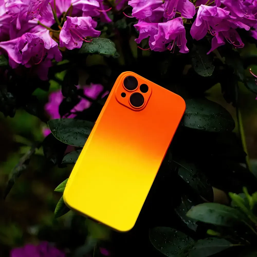 „Fusion Accessories“ „Fusion Neogradient 1“ silikoninis galinis dėklas, skirtas „Xiaomi Redmi 12C“ | „Redmi 11a“ oranžinis - geltonas