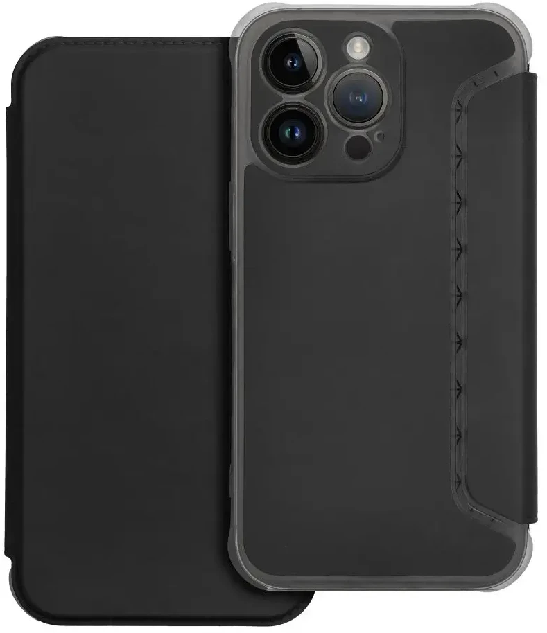 „Fusion Accessories“ „Fusion“ pianino tipo telefono dėklas, skirtas „Samsung Galaxy A14 4G“ (A145) | „A14 5G“ (A146) juodas