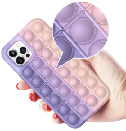 „Fusion Accessories“ „Fusion Pop it“ telefono dėklas, skirtas „iPhone 12“ | „iPhone 12 Pro“ mėlynas