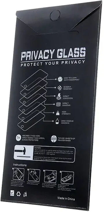 Fusion Accessories Fusion Privacy Anti-Spy tempered glass for phone Samsung Galaxy A15 4G (A155) (privacy effect)