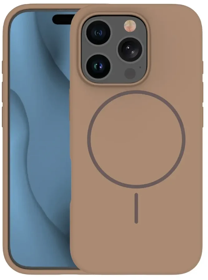 „Fusion Accessories“ plonas „Fusion“ silikoninis telefono dėklas su „MagSafe“ palaikymu, skirtas „iPhone 16 Pro“, rudas