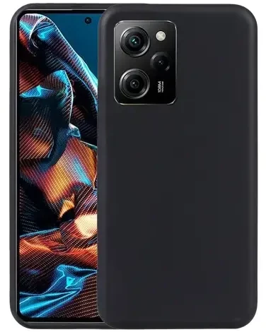 „Fusion Accessories“ minkštas matinis galinis dėklas „Xiaomi Redmi Note 12 5G | Poco X5“ Juodas