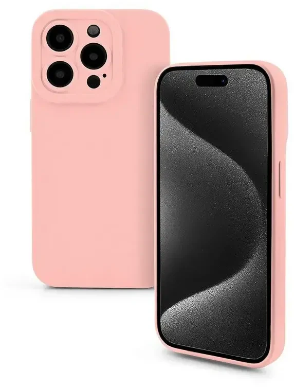 „Fusion Accessories“ „Fusion Softy“ apsauginis telefono dėklas, skirtas „iPhone 15“, rožinis