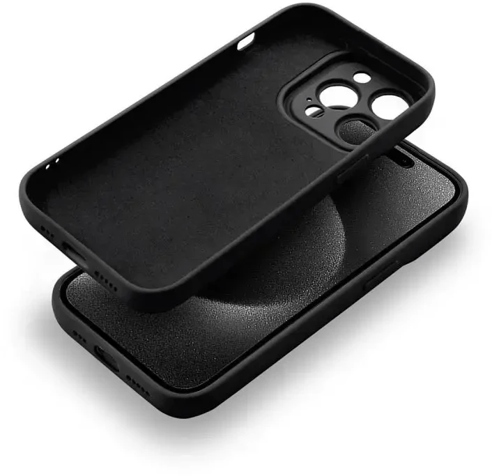 „Fusion Accessories“ „Fusion Softy“ apsauginis silikoninis dėklas, skirtas „Xiaomi Redmi Note 11 4G“, juodas