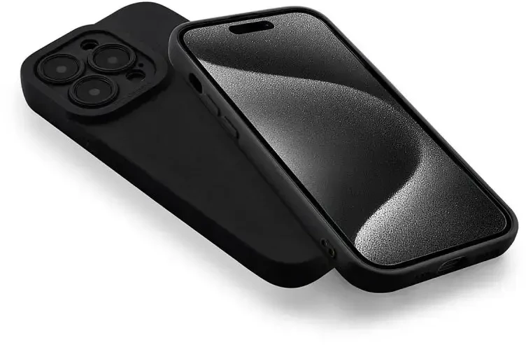 „Fusion Accessories“ „Fusion Softy“ apsauginis silikoninis dėklas, skirtas „Xiaomi Redmi Note 11 4G“, juodas