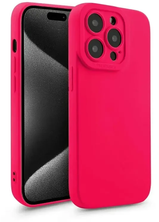 „Fusion Accessories“ „Fusion Softy“ apsauginis telefono dėklas, skirtas „iPhone 15 Pro“, rožinis