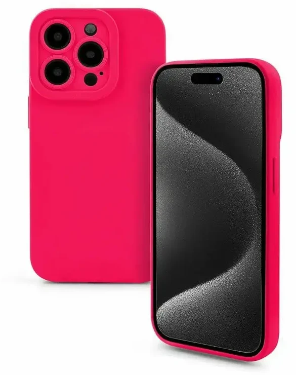 „Fusion Accessories“ „Fusion Softy“ apsauginis telefono dėklas, skirtas „iPhone 15 Plus“, rožinis