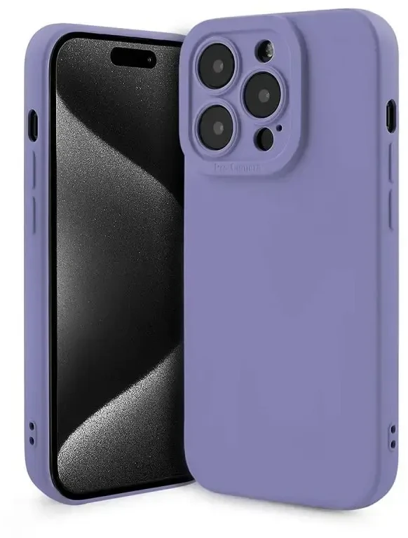 „Fusion Accessories“ „Fusion Softy“ apsauginis telefono dėklas, skirtas „iPhone 15 Pro Max“, violetinis