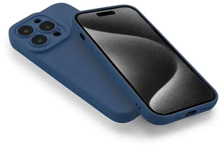 „Fusion Accessories“ „Fusion Softy“ apsauginis telefono dėklas, skirtas „iPhone 15 Plus“ mėlynas