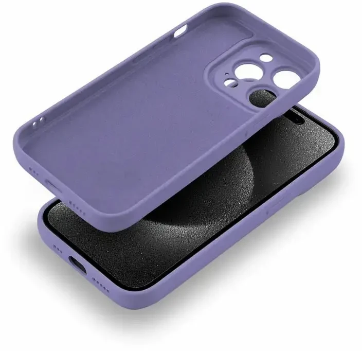 Fusion Accessories Fusion Softy apsauginis telefono dėklas iPhone 15 Plus violetinė