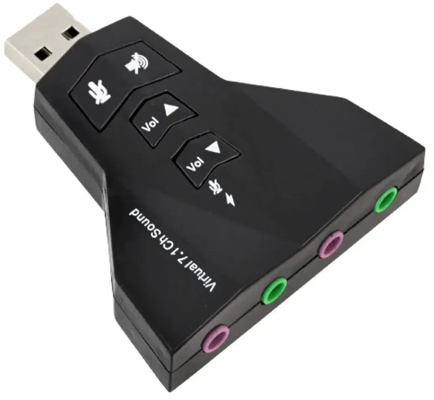 Fusion Accessories Fusion garso plokštė USB | 7.1 | reguliuojamas garsumas | mikrofonas