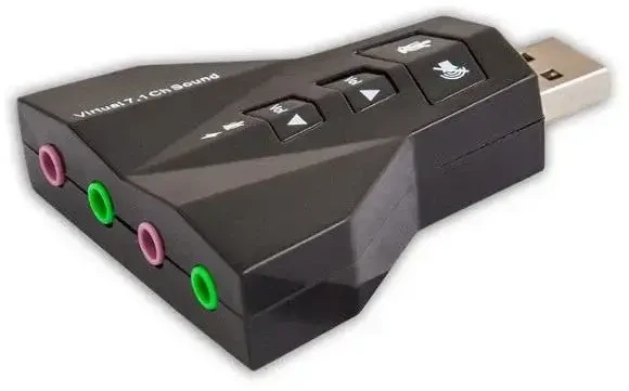 Fusion Accessories Fusion garso plokštė USB | 7.1 | reguliuojamas garsumas | mikrofonas