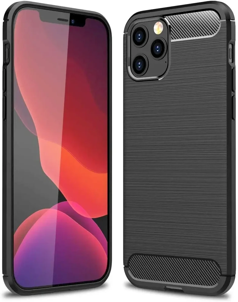 Fusion Accessories Fusion Trust Back silikoninis dėklas, skirtas Apple iPhone 12 Pro Max juodas