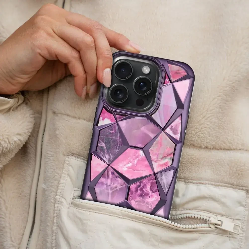 Fusion Accessories Fusion Twinki telefono dėklas, skirtas iPhone 16 Pro, violetinis