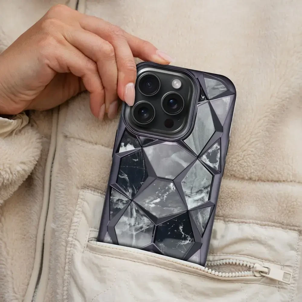 „Fusion Accessories“ „Fusion Twinkli“ telefono dėklas, skirtas „iPhone 16“, juodas