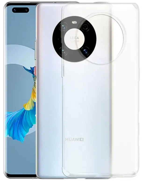 Fusion Accessories Fusion Ultra Back dėklas 1 mm apsauginis silikoninis dėklas skirtas Huawei Mate 40 Pro skaidriam
