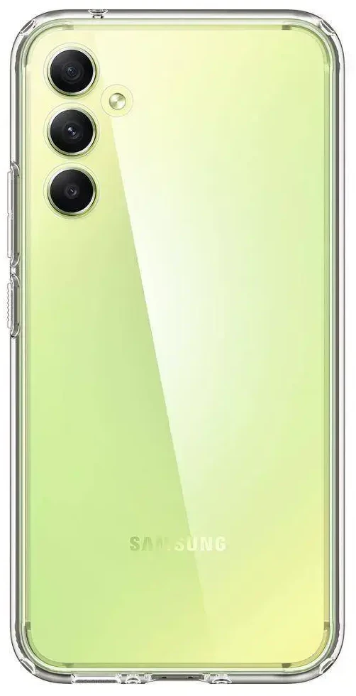 Fusion Accessories Fusion Ultra galinis dėklas 1 mm apsauginis silikoninis dėklas skirtas Samsung A346 Galaxy A34 5G skaidriam