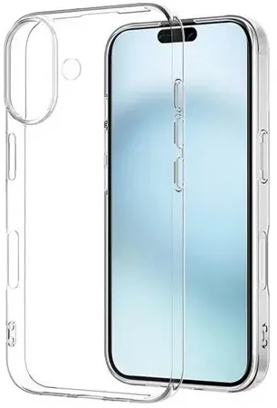 „Fusion Accessories“ „Fusion Ultra 2 mm“ telefono dėklas, skirtas „iPhone 16e“, permatomas