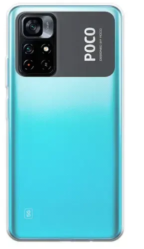 Fusion Accessories Fusion Ultra galinis dėklas 1 mm apsauginis silikoninis dėklas skirtas Xiaomi Poco M4 Pro skaidrus