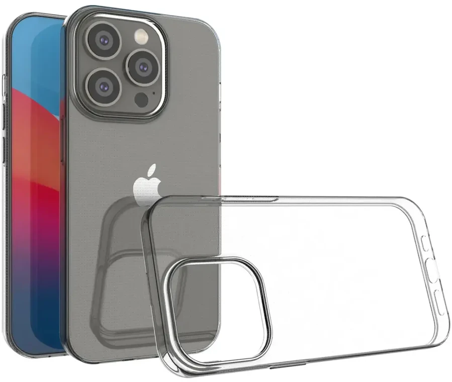 Fusion Accessories Fusion Ultra galinis dėklas 1 mm apsauginis silikoninis dėklas skirtas Apple iPhone 14 Pro skaidrus